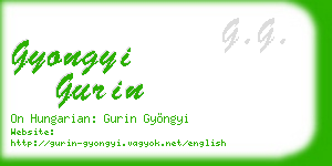gyongyi gurin business card